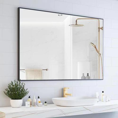 卫生间镜子浴室镜子贴墙洗漱台镜子洗手间挂墙式厕所镜子卫浴镜子
