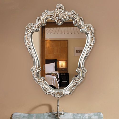 厂家批发浴室镜欧式复古梳妆镜家用餐厅壁挂玄关装饰镜生生间镜子