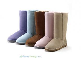 供应广州雪地靴厂家雪地靴免样板加工费可批发可零售可定做雪地靴_服装服饰